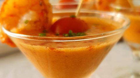 Gazpacho De Tahine Y Camaron Club Todos Somos Chef