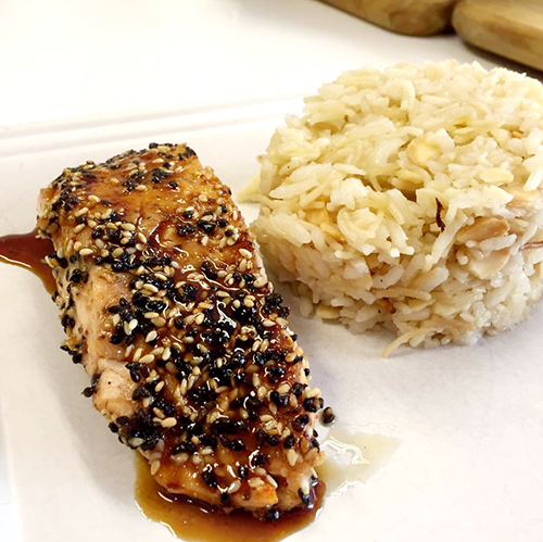 96 Arroz Enmantequillado (opcional agregar almendras laminadas (70 grs.) (Guarniciones)