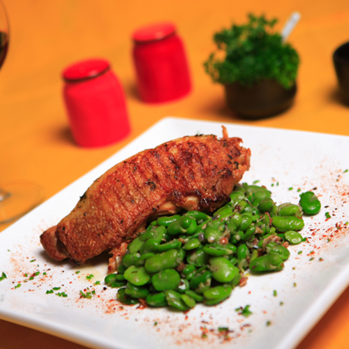 Ensalada de Habas y Anchoas (entrada)