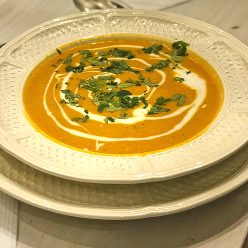 FOTO 7 Crema de Zapallo y Leche de Coco ( Entradas)