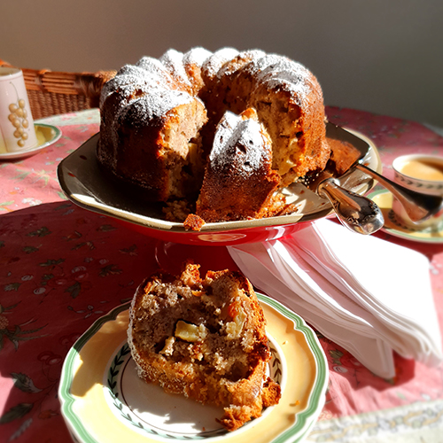 (HORA DEL TÉ) Queque de Manzanas_