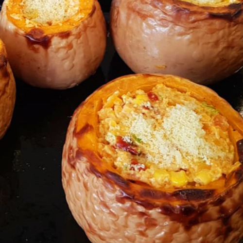 Zapallo relleno con Choclo ( plato de Fondo)