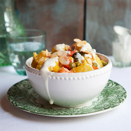 Guiso de zapallitos zanahoria coliflor y papas