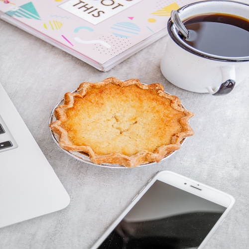 Small corn pie or "Pan de elote" "Pan de choclo" or "pay de elote" in office.