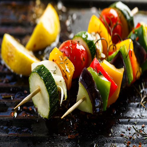 Vegetable skewers