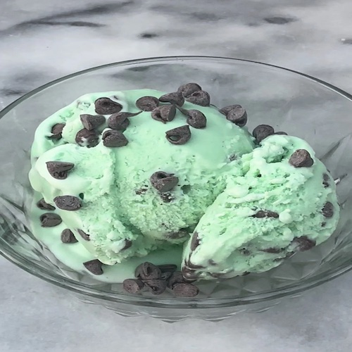 helado de menta